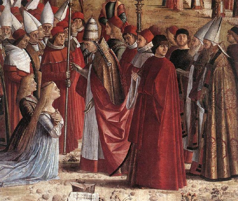 CARPACCIO, Vittore The Pilgrims Meet the Pope (detail)